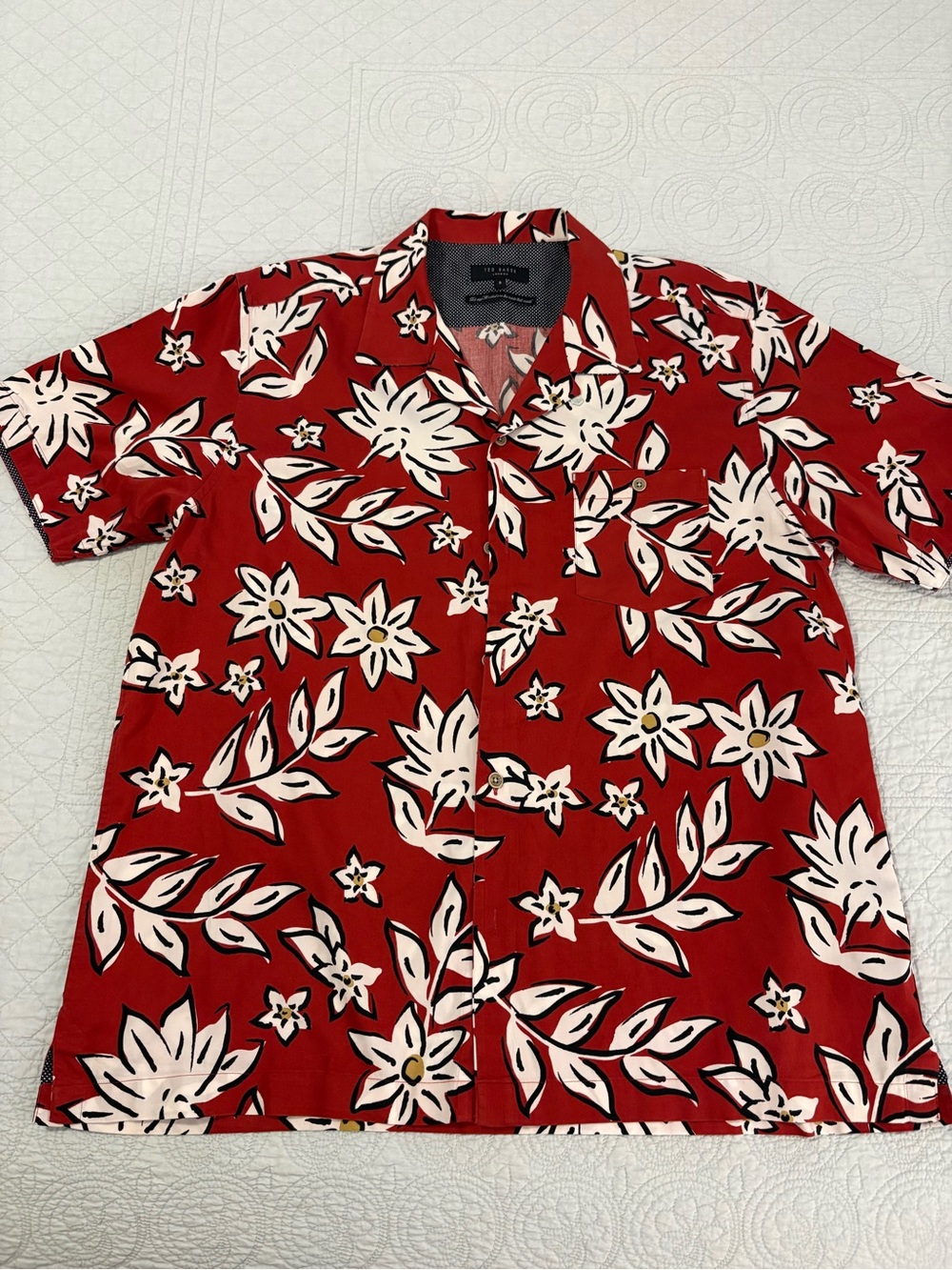 Ted Baker camp shirt button down. Size XL.
